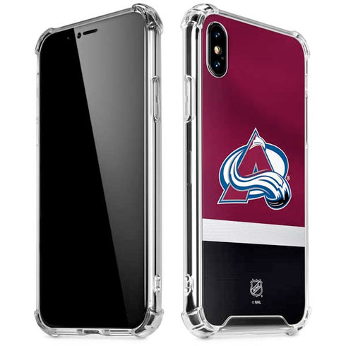 NHL Colorado Avalanche Jersey iPhone XS Max Clear Case